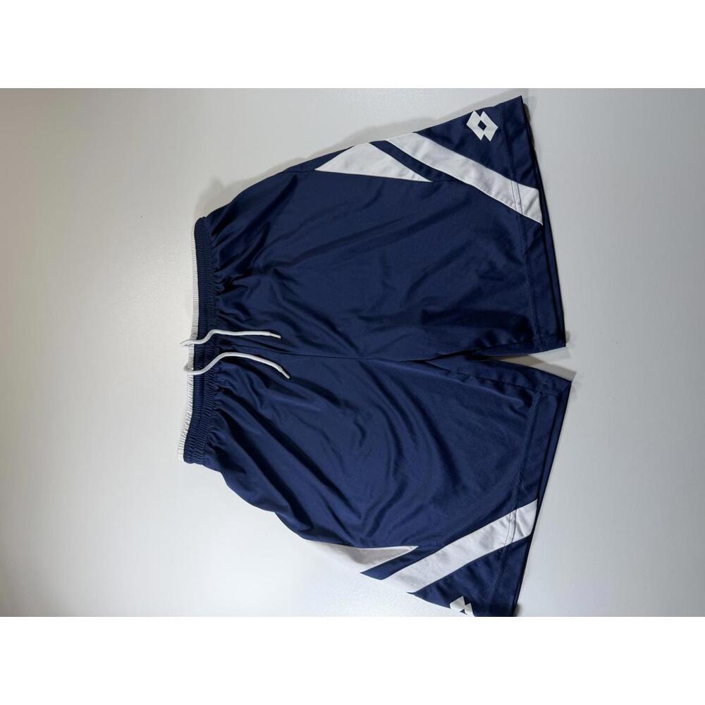 Lotto Men's Navy Blue Athletic Shorts with White Accents L